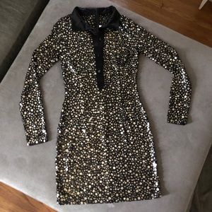 Vintage Designer Naeem Kahn Silk and Sequin Dress